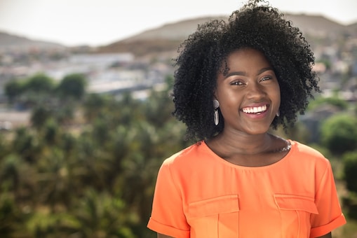 mulher sorrindo