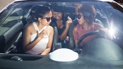 people in car 