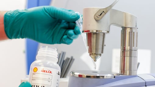 Teste Shell Helix em laboratório