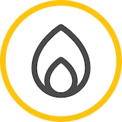 Icon chama de gás